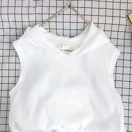 Mother & Kids Children's Clothing Girls Shorts Suit 2025 Summer New Girls Vest Two Piece Suit Korean Style Fashion Summer Wear_viptrois.com