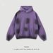 Men's Clothing Autumn And Winter 380g National Trend Spray Dyed Hooded Sweatshirt High Street Trend Oversize Loose Hoodie_viptrois.com