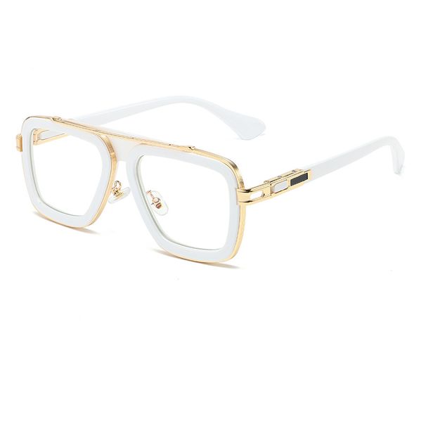 Men's Sunglasses Retro Square Frame Sunglasses For Men, High End Steam Punk Style Sunglasses, Ins Style New Flat Mirror_viptrois.com