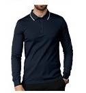 Men's Casual Slim Fit Long Sleeve Polo Shirt - Business Relaxed Solid Color Button Down Collar Top For Dating & Office (Spring/Autumn)_viptrois.com