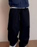Men's Clothing Cotton Cargo Pants, Curved Sash Pants, High Street Plus Size Elastic Waist Straight Leg Pants, Japanese Style Autumn Casual Pants_viptrois.com
