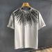 Men's Clothing Fashion Thin Short Sleeved T Shirt Versatile Trendy Personality Casual Loose Cotton Five Point Half Sleeves_viptrois.com