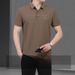 Men's Clothing Suit Middle-Aged And Elderly Men's Ice Silk Short-Sleeved T-Shirt Thin Casual Sportswear Men's Two-Piece Suit_viptrois.com