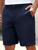 Summer Men's Knitted Waffle Shorts Casual Beach Five Point Pants Breathable Solid Color mid Waist Black Khaki Gray_viptrois.com