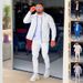 Men's Waffle Knit Zipper Cardigan Long Sleeve Two-Piece Set Collar Casual Spring Autumn_viptrois.com