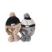 Kids'caps Winter new plush ear-protection hat parent-child stylish warm pullover hat children's hat_viptrois.com