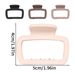 Cute Minimalist Small Hollow Square Claw Clip - Korean Style High Ponytail Clip For Thin Hair - Back-of-Head Updo Accessory_viptrois.com