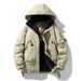 Men's Winter Graphene-Enhanced Thickened Cotton Jacket - Windproof, Water-Resistant, Lightweight & Warm Hooded Coat For Outdoor & Casual Wear_viptrois.com