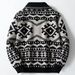 Pulse Autumn Winter Clothing Foreign Trade Cross-Border Vintage Jacquard Knit Men's Jacket Long Sleeve Zipper Cardigan Sweater_viptrois.com