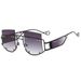 Men's Sunglasses Fashion Large Frame Sunglasses New Style Trimmed Sunglasses For Women Personality Street Shooting Internet Celebrity Trendy Glasses_viptrois.com