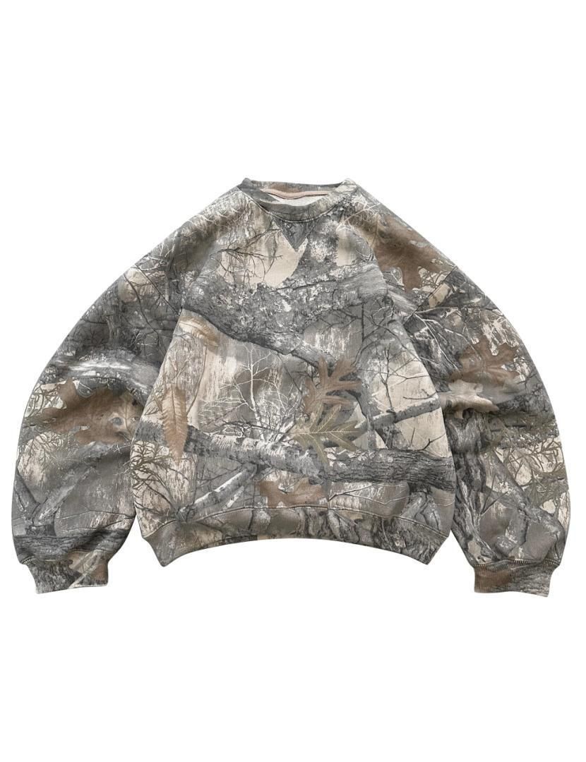 Men's Clothing Sweatshirt Round Neck Drop Shoulder Sleeves Tree Leopard Print 3D Digital Printing_viptrois.com