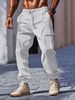 Men's Clothing Cotton And Linen Men's Pants Outdoor Loose Multi Pocket Workwear Cuffed Casual Pants Long Men_viptrois.com