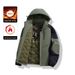 Hooded Couple Jacket Jacket Fleece Thickened Contrasting Color Splicing Mountaineering Suit Sports And Leisure_viptrois.com