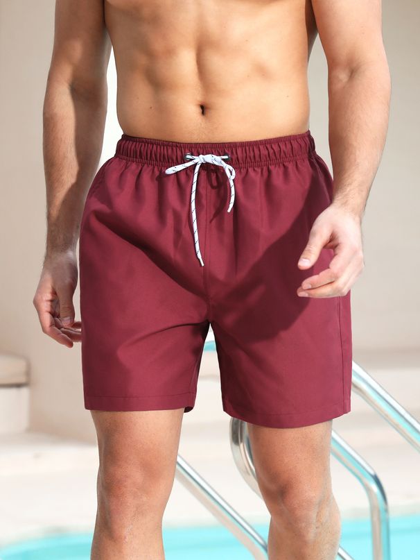Men's Clothing Five Point Beach Pants Swimming Trunks Quick Drying Beach Pants Surfing Pants_viptrois.com