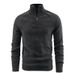 Men's Military Style Fleece Pullover Hoodie - Slim Fit Stand Collar Long Sleeve Casual Sweatshirt For Urban Streetwear_viptrois.com