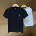 2025 Summer Crew Neck Short Sleeve T-Shirt Men's Popular Half Sleeve T-Shirt Men's Alphabet Printing Embroidery Clothes Trend_viptrois.com