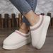 Lamb wool snow boots autumn and winter new thick bottom muffin wrap head to wear warm non-slip fur one_viptrois.com