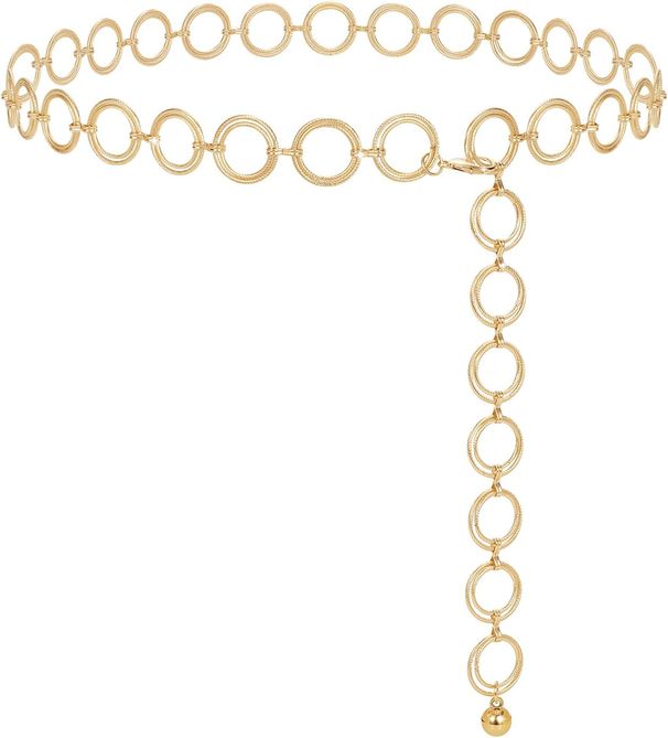 Women's Fashion Metal Belt Adjustable Waist Hip Chain For Dresses_viptrois.com