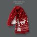Red deer Christmas gift scarf female everything with autumn winter warm lengthening Instagram student cute neck_viptrois.com