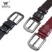 Leather belt men's leather alloy needle buckle youth leisure business belt simple generous trouser belt_viptrois.com