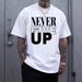 Men's Letter Printing Hot Sale Short Sleeved T Shirt Men's Summer_viptrois.com
