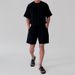Men's Clothing Comfortable Solid Color Round Neck T Shirt Casual Sports Shorts Suit Loose_viptrois.com