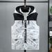 Men's Clothing Autumn And Winter Large Size Down Cotton Vest Thickened Warm Camouflage Outerwear Vest Trendy Loose Plus Fat Plus Waistcoat Men_viptrois.com