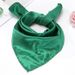 New Single Solid Color Professional Performance Unisex Silk Flight Attendant Bank 50 Colors Satin Small Square Scarf_viptrois.com