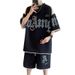 Men's Thin Sports Suit Trendy Casual Short Sleeve T-Shirt Set Summer Outfit_viptrois.com