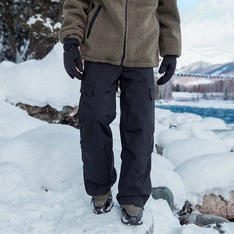 Premium Winter Ski Pants With 90% Duck Down Fill - Hard Shell Waterproof Insulated Snow Pants For Men & Women - Multi-Layer Heat Lock Technology_viptrois.com