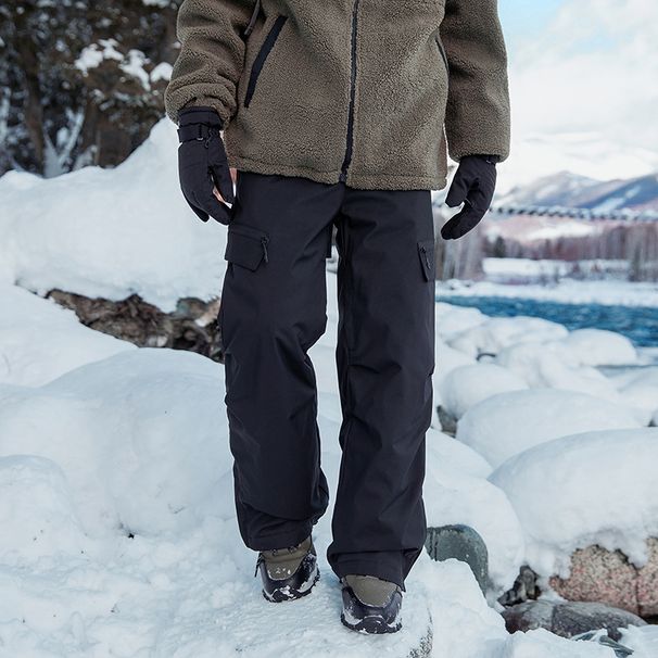 Premium Winter Ski Pants With 90% Duck Down Fill - Hard Shell Waterproof Insulated Snow Pants For Men & Women - Multi-Layer Heat Lock Technology_viptrois.com