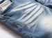 Suitable For All Seasons Light-colored Men's Stretch Ripped Tie-dye Blue Trendy Slim Fit AM Jeans_viptrois.com