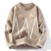 "Men's Classic Knit Sweater - Warm Winter & Autumn Pullover, Soft Long Sleeve Crewneck, Casual & Stylish (Black/White/Khaki/Dark Gray/Red)"_viptrois.com