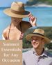 Unisex Panama Wide Brim Sun For Men And Women Beach UV Protection Summer Adjustable Straw Hat_viptrois.com