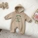Baby clothing Baby clothes winter clothes for boys and girls baby full moon clothing crawling suit plus cashmere warm suit newborn onesie tide_viptrois.com