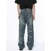 Men's Clothing Spring New Products Retro Tie Dye Straight Loose Washed Jeans_viptrois.com