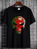 Wales Skull Mens T Shirt Gym Training Top Welsh Flag Rugby Fan Col Funny Present Idea Joke Dad Husband Boyfriend Streetwear Soft Unisex Versatile_viptrois.com