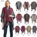 Unisex Ethnic style Yunnan travel hanging beard cape color knitted women's split cape_viptrois.com