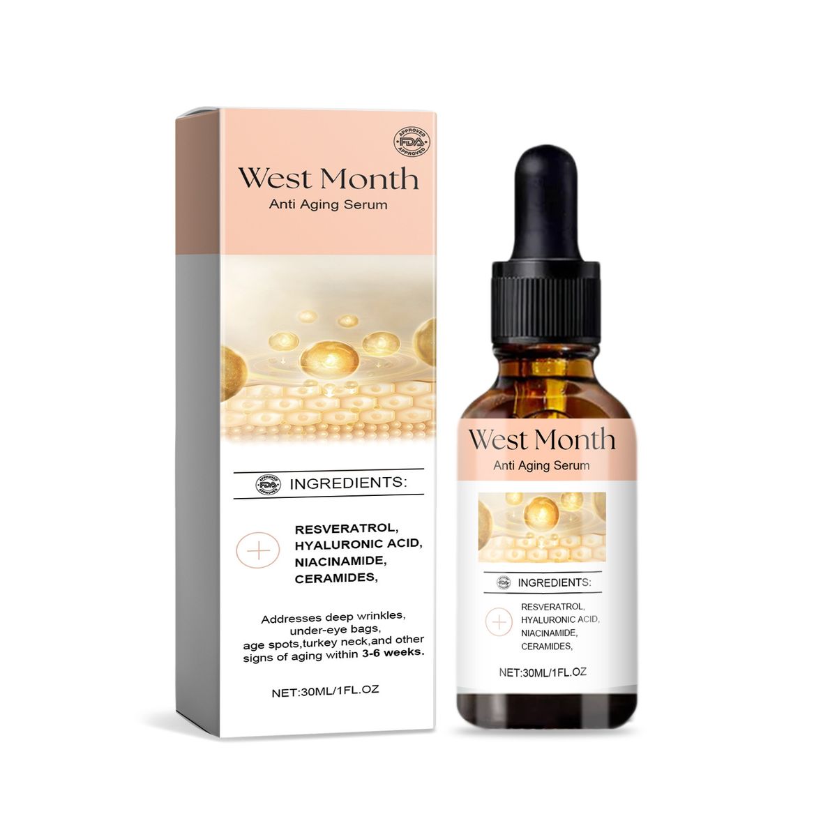 Serum, Daily Repair Hydrating Facial Moisturizing Skin Care Serum_viptrois.com