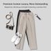 Men's Loose Straight Leg Suit Pants 2024 Spring Summer New Style Nine Point Casual Long Trousers British Fashion_viptrois.com