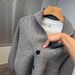 Men’s Shawl Collar Knit Cardigan – Thickened Casual Pullover Sweater (M-XXXL, Beige/Grey/Black/Brown)_viptrois.com