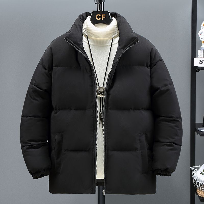 Men's clothing cotton-padded coat men's fashion brand ins all winter loose thick retro cotton-padded coat_viptrois.com