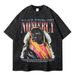 Men's Clothing Retro Distressed Short Sleeved T Shirt Personalized Printing Men's Half Sleeved Street Fashion Brand Pure Cotton Top T Shirt_viptrois.com