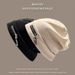 Street elegant face small pile hat female tide autumn and winter knitted wool hat headgear hat_viptrois.com