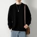 Twist Knitted Crew Neck Sweater For Men, Autumn And Winter New Thickened Base Knitwear, Trendy Pullover_viptrois.com
