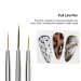 Arte Clavo 7/15PCS Plastic Handle Nail Brush Set Gel Polish Painting Drawing Acrylic Gel Nail Brush For Nails Art Manicure Tools_viptrois.com