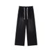 Casual Drawstring Jeans – Relaxed Fit, High-Stretch Washed Denim For Men (S-4XL, Stonewash Blue/Black/Gray, Tumble-Dry Friendly)_viptrois.com