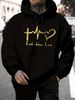 Men's Autumn And Winter Casual Fashionable Loose Hooded Sweatshirt FAITH HOPE LOVE Letter Printed Warm Long Sleeved Pullover_viptrois.com