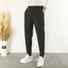 Men's Slim Fit Tapered Trousers, Stretch Ankle-Length Dress Pants For Business Casual, Lightweight Wrinkle-Resistant Office Pants In Black Gray Khaki_viptrois.com