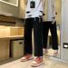 2000s American Vintage Jeans Leaf Print Jeans Oversized Hip Hop Men Women Goth Fashion Loose Casual Pants Streetwear_viptrois.com